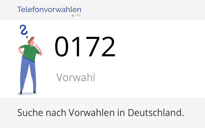 0172 Vorwahl: Netz und Anbieter der Mobilfunkvorwahl
