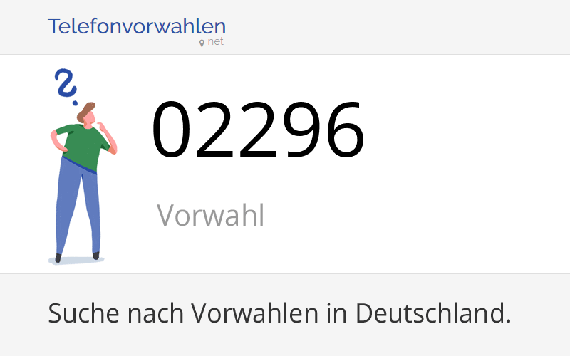 02296 Vorwahl Ortsvorwahl 02296 Auf Telefonvorwahlen