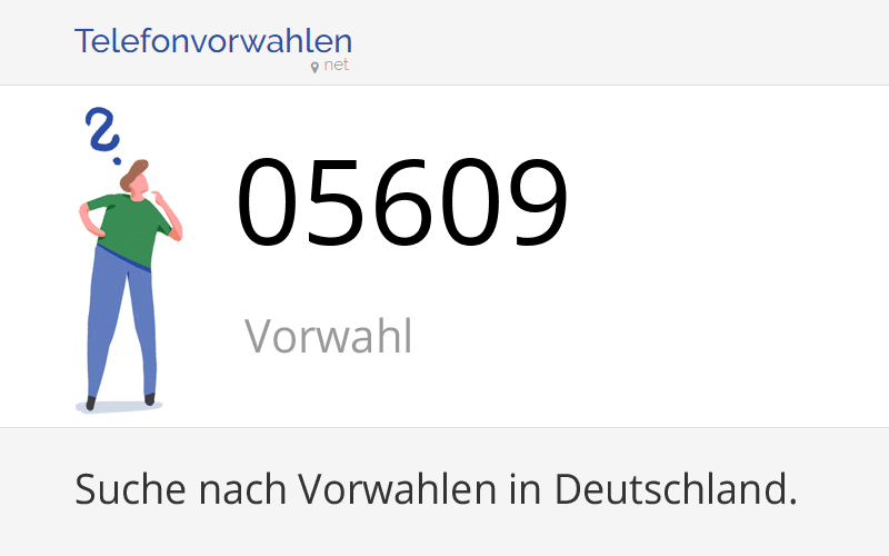 05609 Vorwahl, Ortsvorwahl 05609 auf Telefonvorwahlen.net