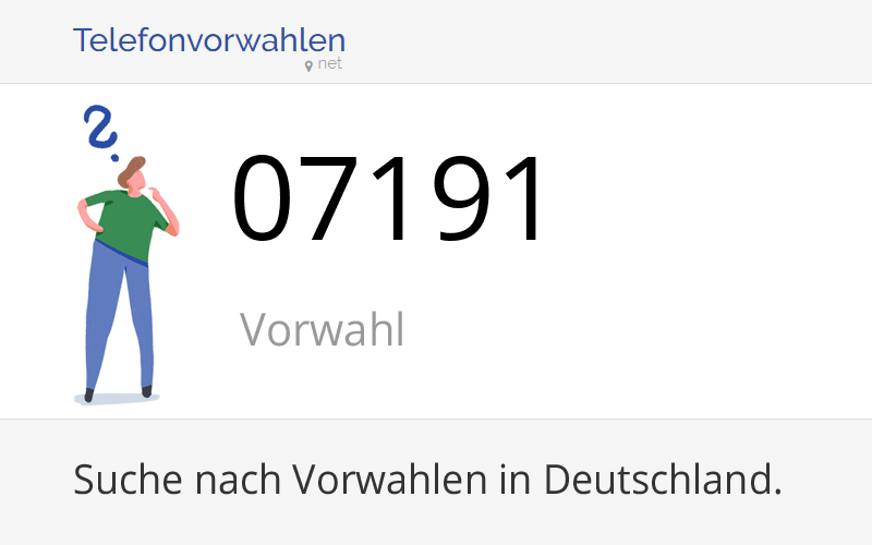 07191-vorwahl-ortsvorwahl-07191-auf-telefonvorwahlen