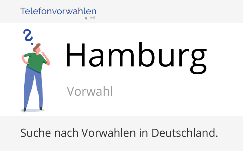 Vorwahl Hamburg Telefonvorwahl Von Hamburg Freie Und Hansestadt 