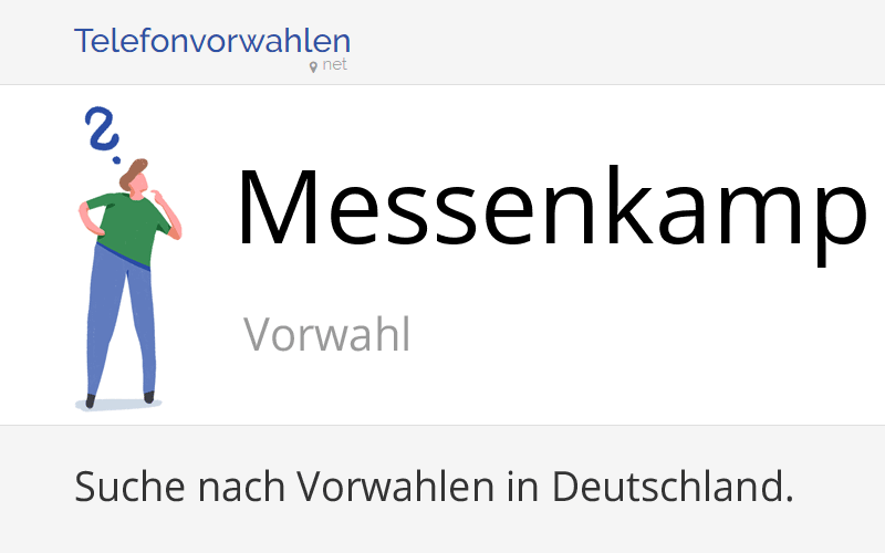 Vorwahl Messenkamp, Telefonvorwahl von Messenkamp (Gemeinde)