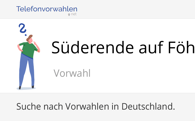 Stadtplan Süderende auf Föhr online: Karte von Süderende auf Föhr