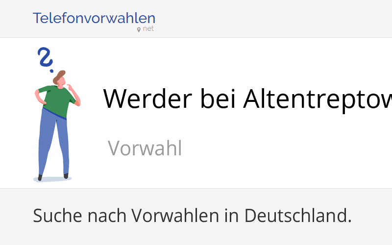 Stadtplan Werder bei Altentreptow online: Karte von Werder bei Altentreptow
