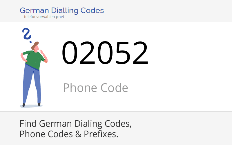 02052 Dialling Code Phone Code 02052