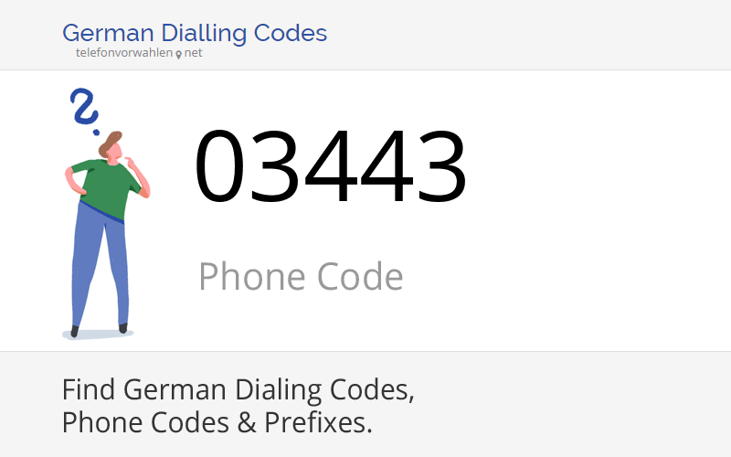 03443 Dialling Code, Phone Code 03443