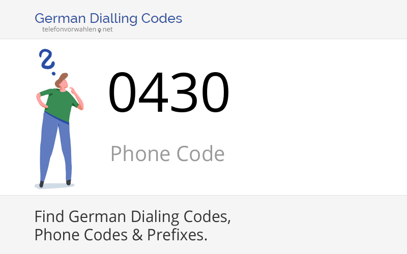 0430 Dialling Code, Phone Code 0430