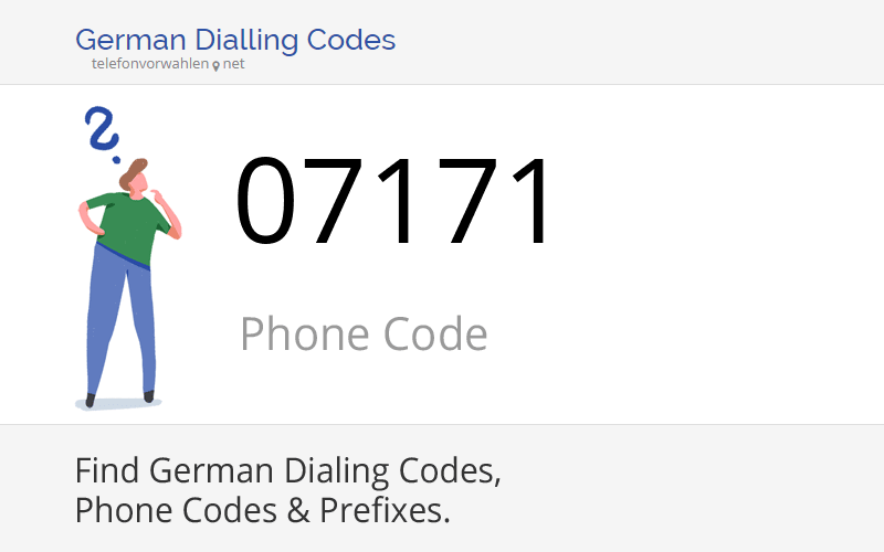 07171 Dialling Code, Phone Code 07171