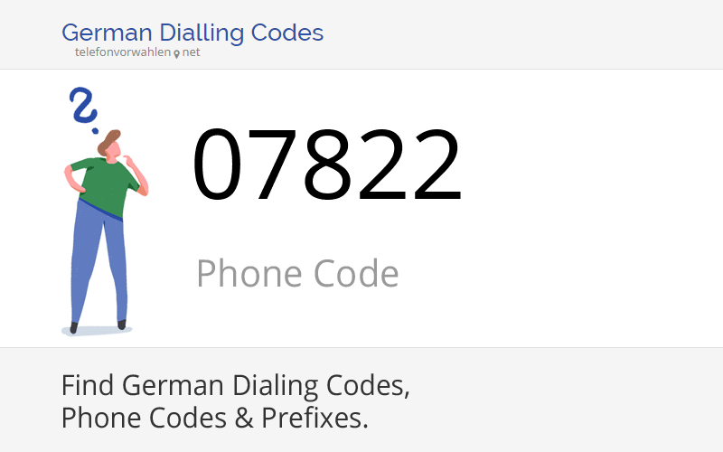 07822 Dialling Code, Phone Code 07822
