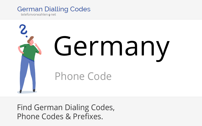 German Dialling Codes, Phone Coedes & Prefixes